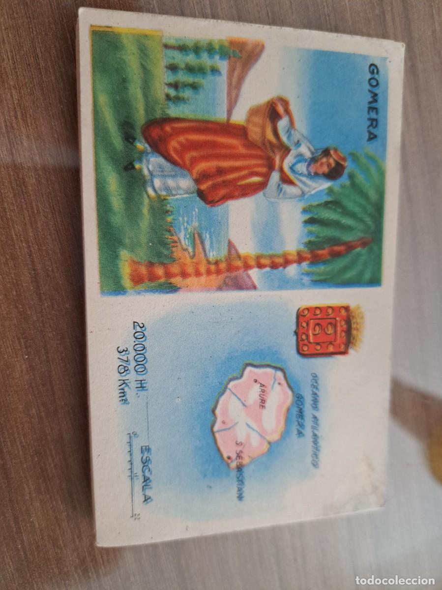 Coleccionismo Cromos antiguos: Cromo de Ceregumil a&ntilde;os 50. Regiones de Espa&ntilde;a. Gomera