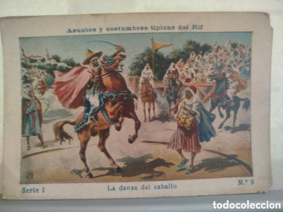 Coleccionismo Cromos antiguos: Cromo Asuntos y costumbres t&iacute;picas del Rif, Serie 1, n&uacute;m. 9