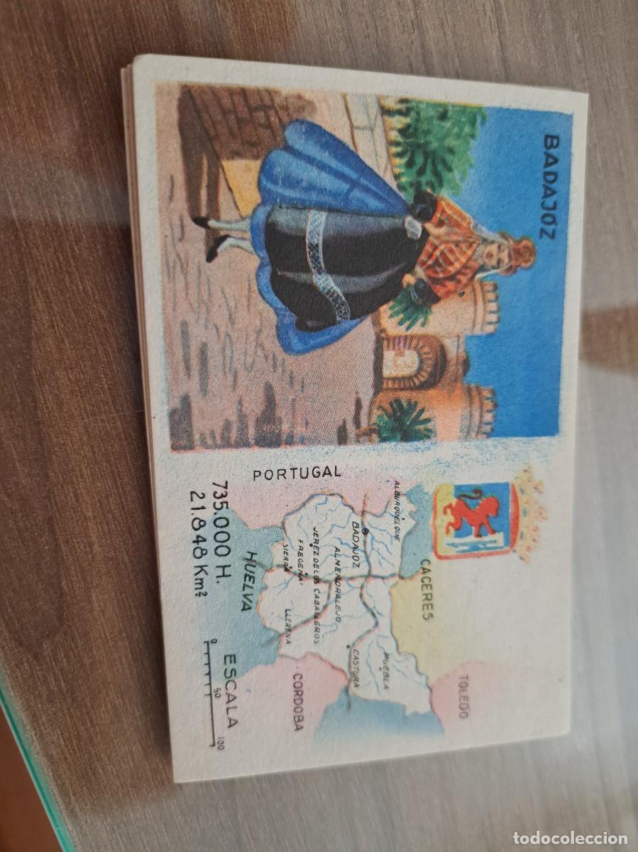 Coleccionismo Cromos antiguos: Cromo de Ceregumil a&ntilde;os 50. Regiones de Espa&ntilde;a. Badajoz