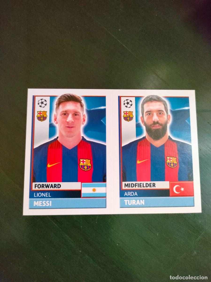 Coleccionismo Cromos antiguos: Messi y Arda Turan FCB17 Champions 2016 2017 16 17 Toops