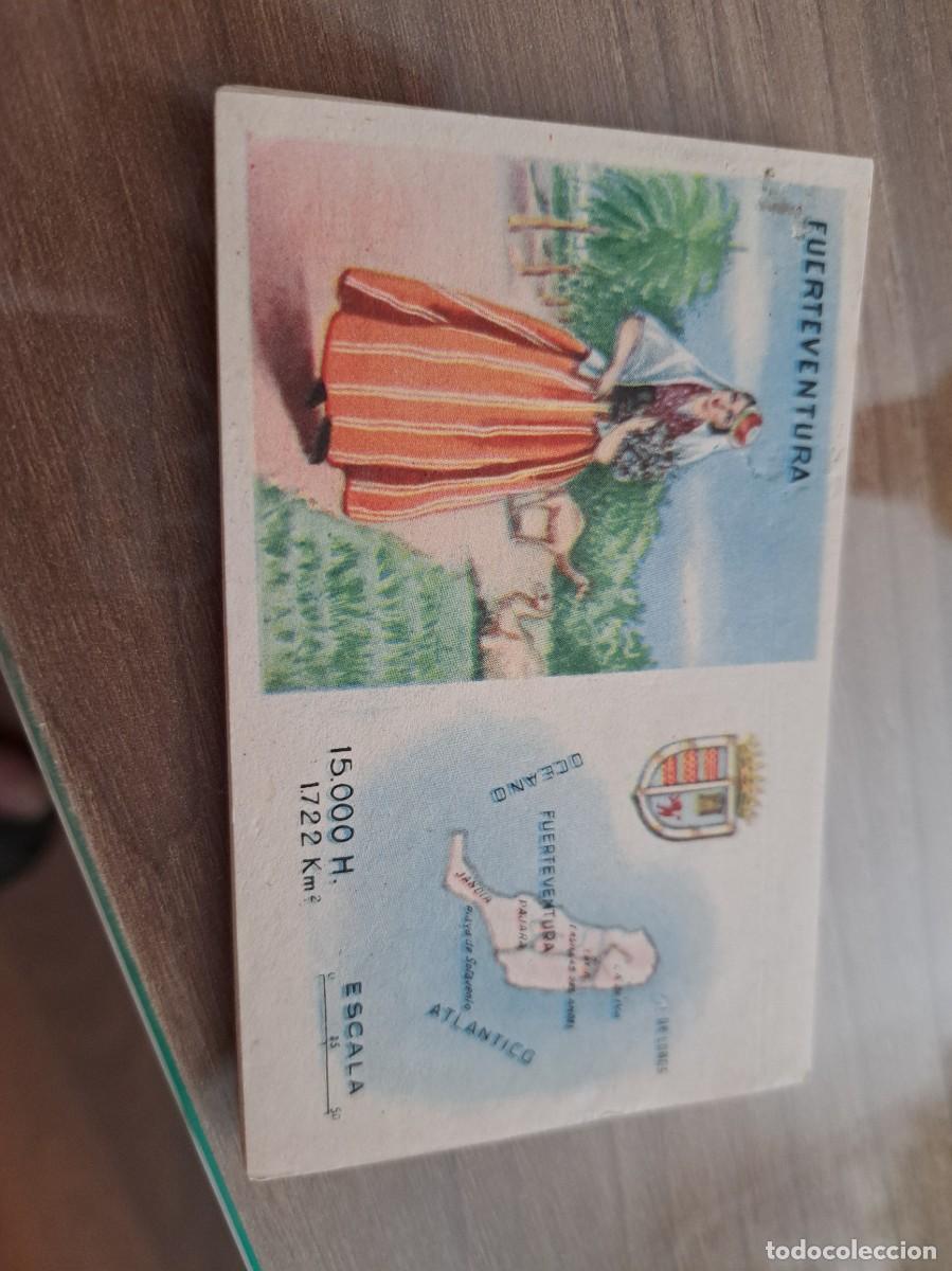 Coleccionismo Cromos antiguos: Cromo de Ceregumil a&ntilde;os 50. Regiones de Espa&ntilde;a. Fuerteventura