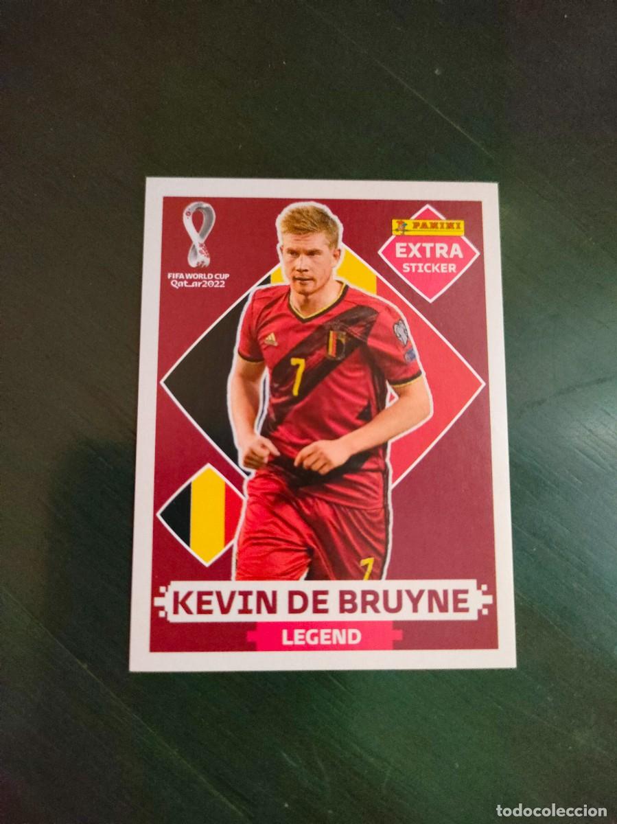 Coleccionismo Cromos antiguos: Kevin de Bruyne B&eacute;lgica Legend Extra Sticker Mundial Qatar 2022 Panini