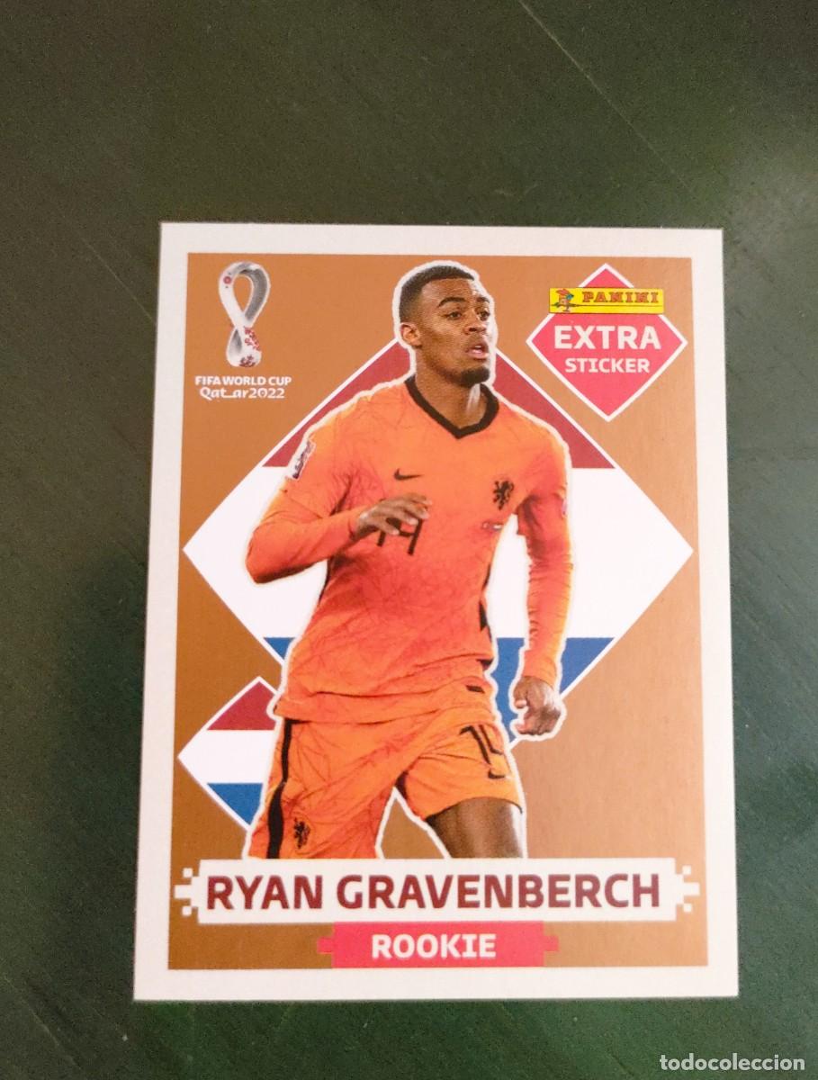 Coleccionismo Cromos antiguos: Ryan Gravenberch Holanda Rookie Bronce Extra Sticker Mundial Catar 2022