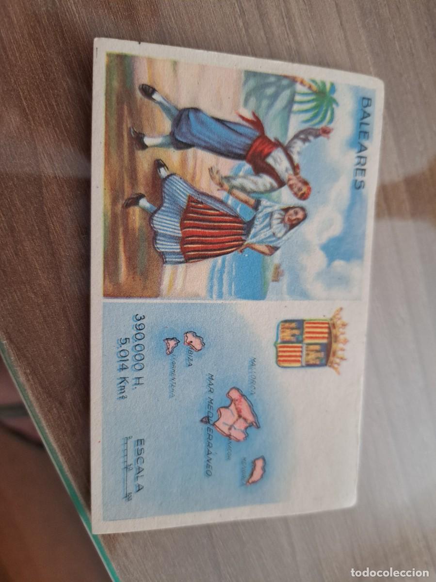 Coleccionismo Cromos antiguos: Cromo de Ceregumil a&ntilde;os 50. Regiones de Espa&ntilde;a. Baleares