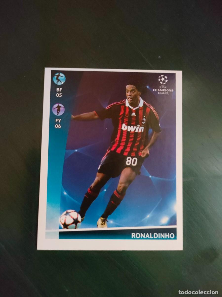 Coleccionismo Cromos antiguos: Ronaldinho Milan Panini n&ordm; 558 Champions 2009 2010 09 10