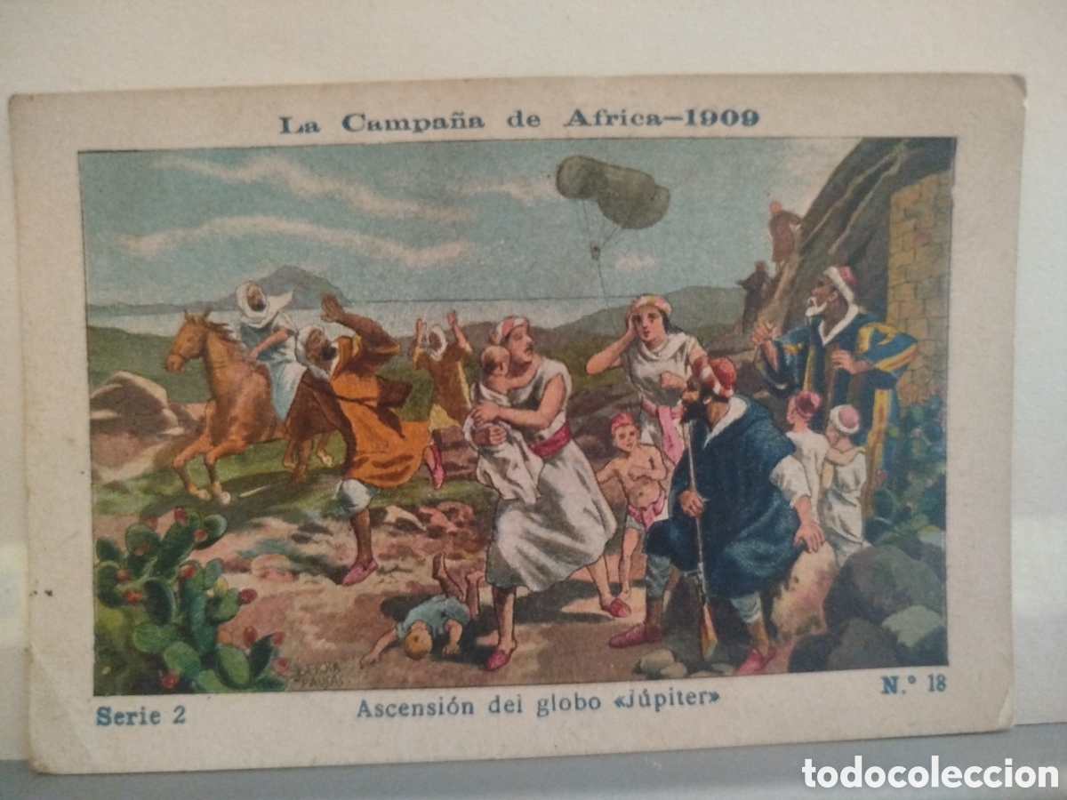 Coleccionismo Cromos antiguos: Cromo La Campa&ntilde;a de &Aacute;frica 1909, serie 2 n&uacute;m. 18