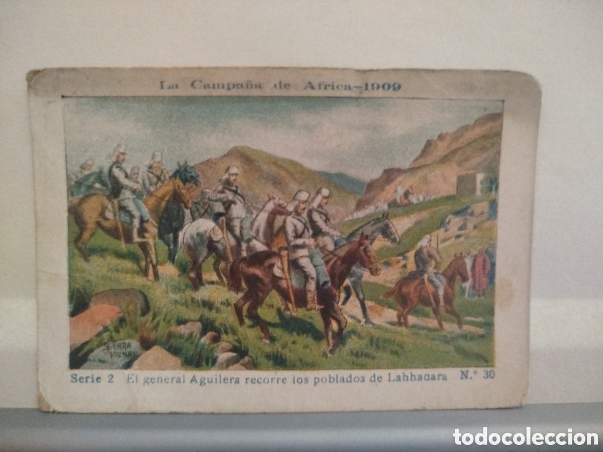Collezionismo Figurine antiche: Cromo La Campa&ntilde;a de &Aacute;frica 1909, serie 2 n&uacute;m. 30