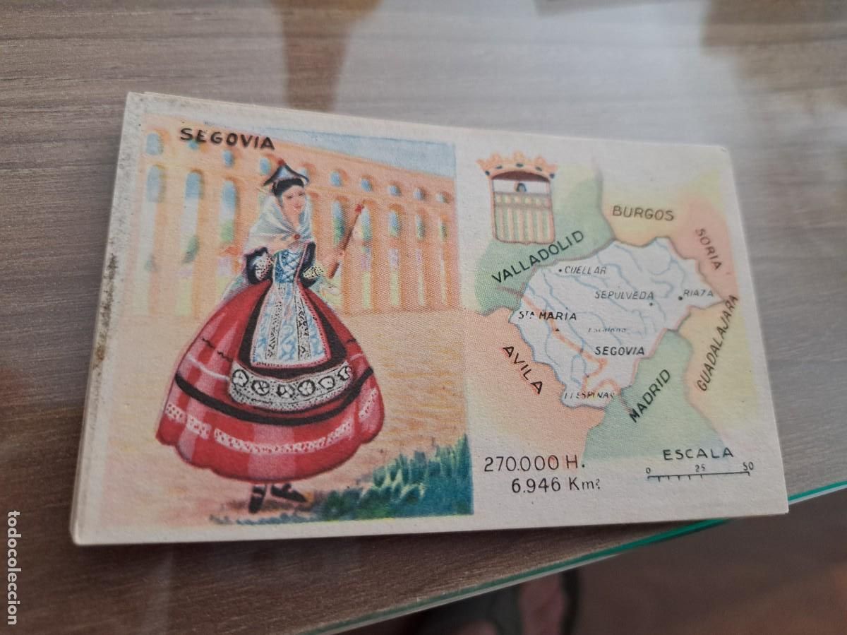 Coleccionismo Cromos antiguos: Cromo de Ceregumil a&ntilde;os 50. Regiones de Espa&ntilde;a. Segovia