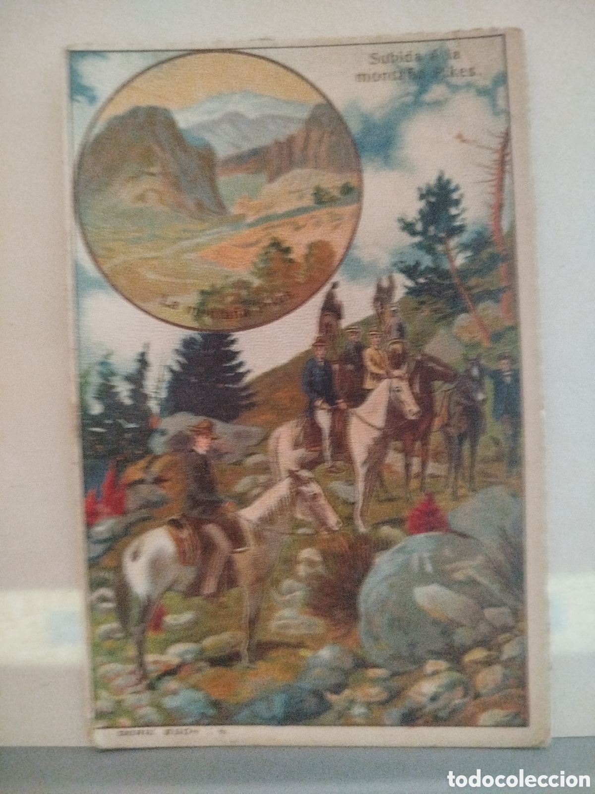 Coleccionismo Cromos antiguos: Cromo Subida a la monta&ntilde;a Pikes, Chocolates Arumi