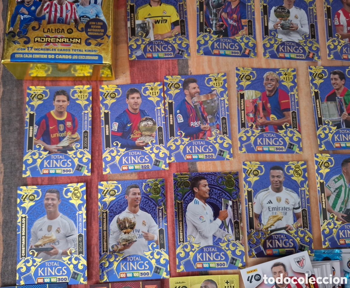 Collectionnisme Cartes &agrave; collectionner anciennes: Caja Dream box total kings adrenalyn 25-26 Messi Cristiano