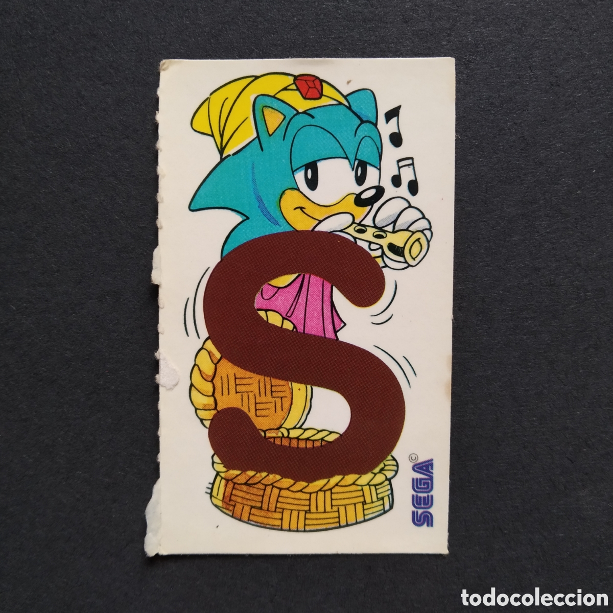 Collectable Antique Stickers: CROMO - SONIC LETRA S - SEGA - A&Ntilde;O 1992 - BOLLYCAO