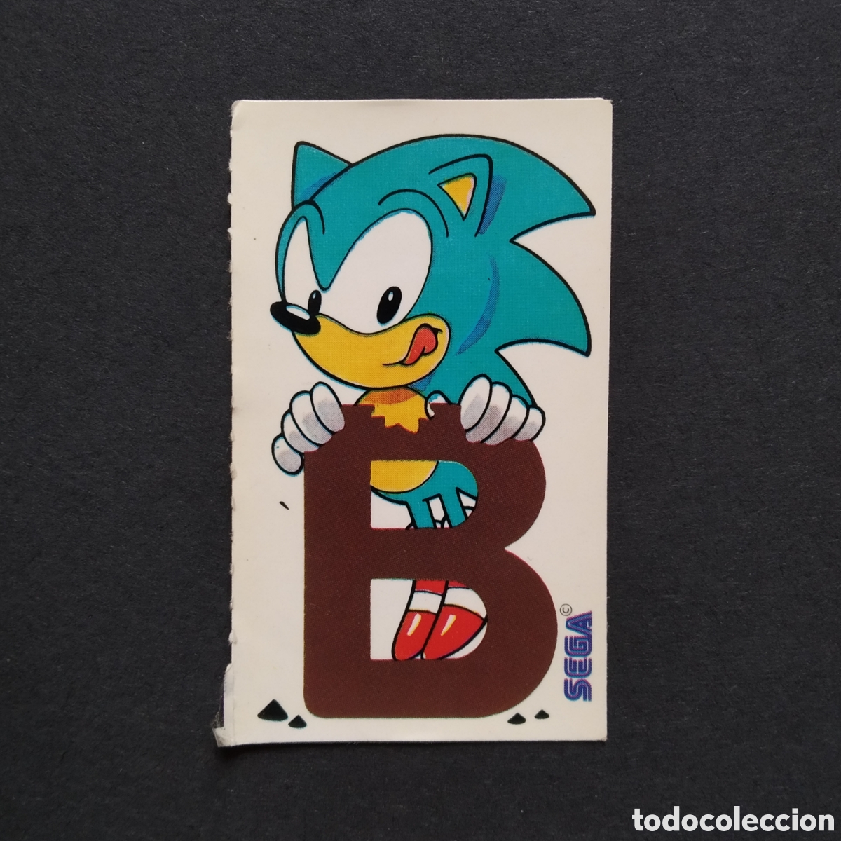 Collectable Antique Stickers: CROMO - SONIC LETRA B - SEGA - A&Ntilde;O 1992 - BOLLYCAO