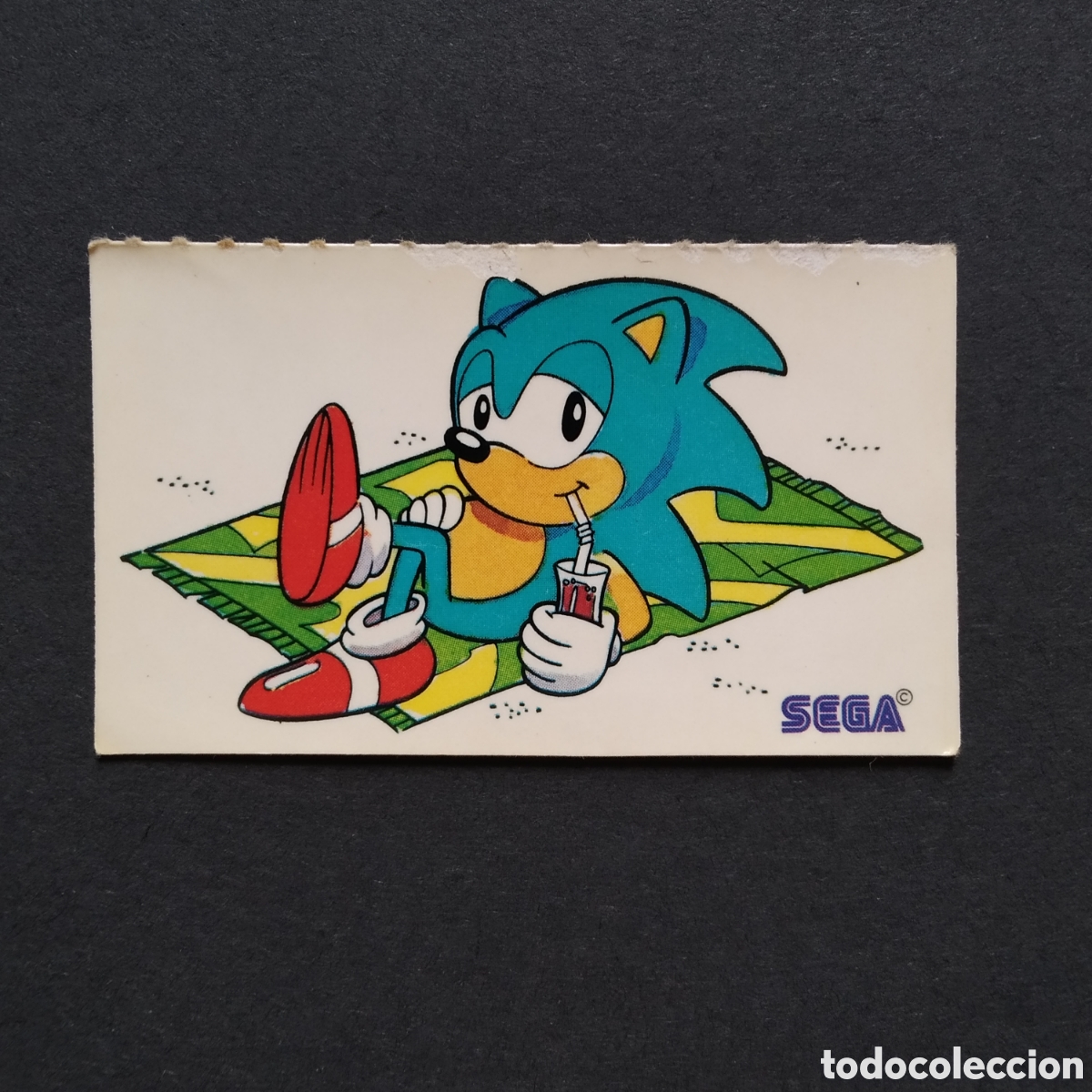 Coleccionismo Cromos antiguos: CROMO - SONIC PLAYA - SEGA - A&Ntilde;O 1992 - BOLLYCAO