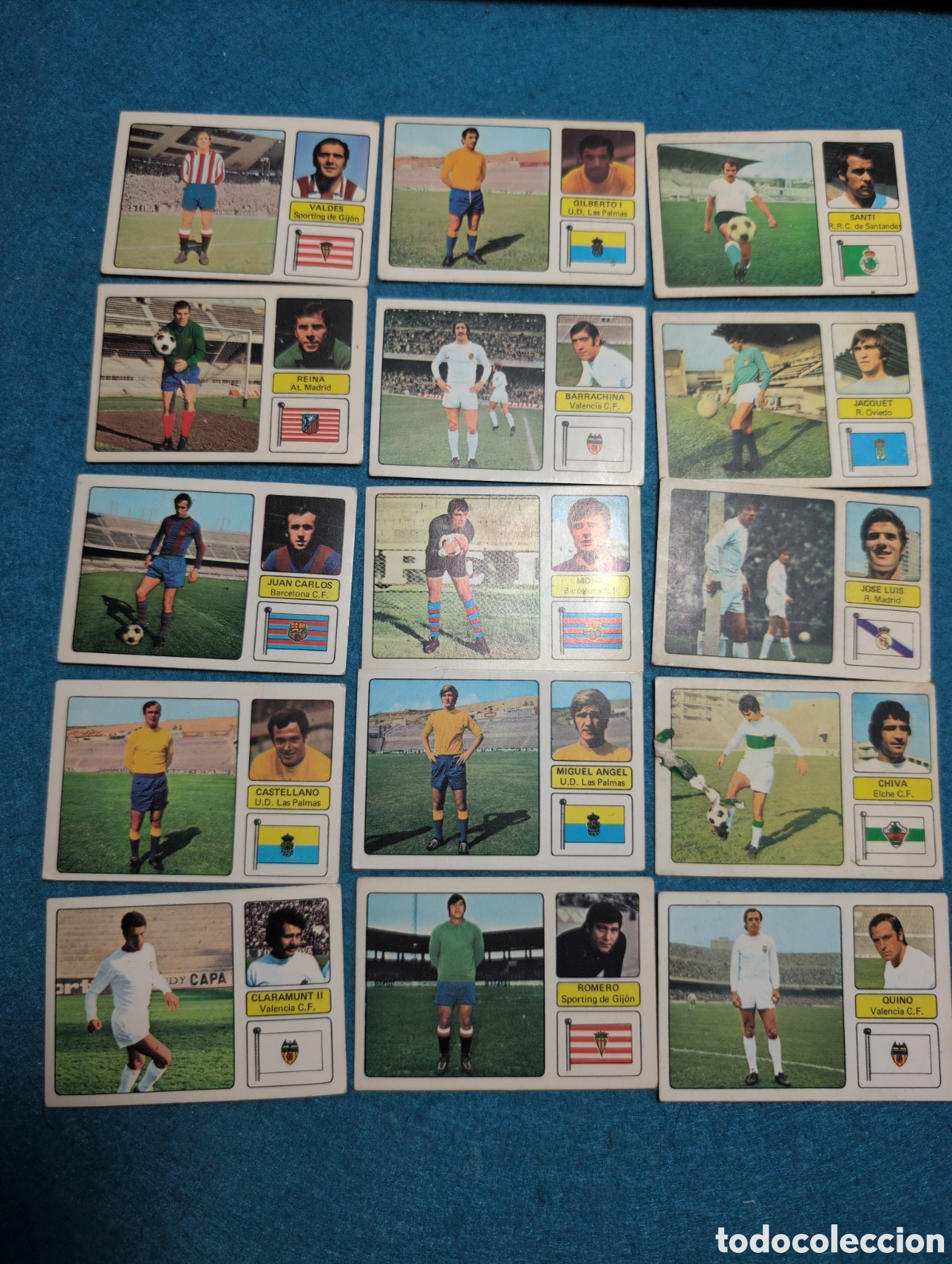 Collezionismo Figurine antiche: 15 Liga futbol fher 73 / 74