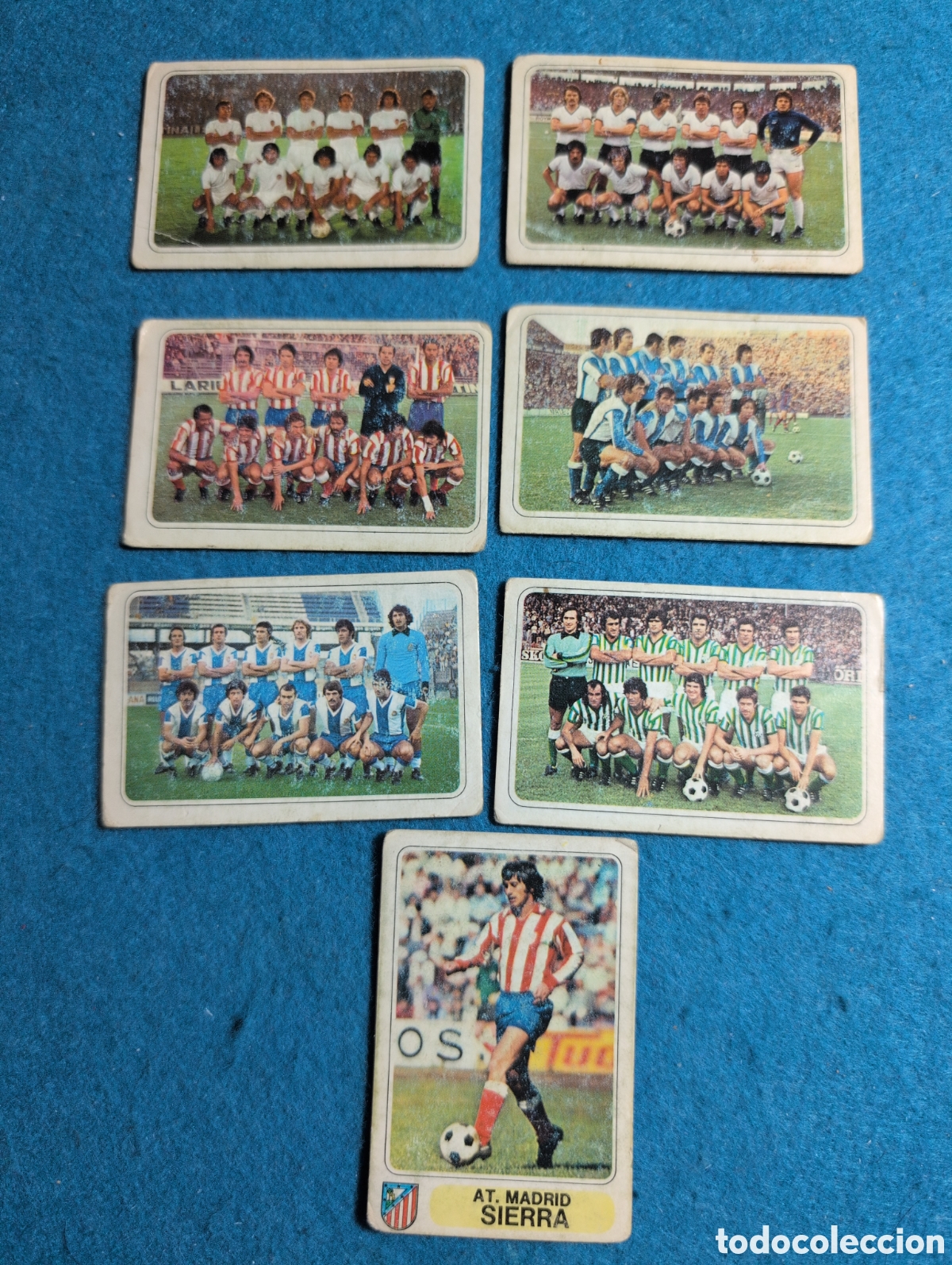 Coleccionismo Cromos antiguos: 7 cromos futbol PACOSA 77 / 78