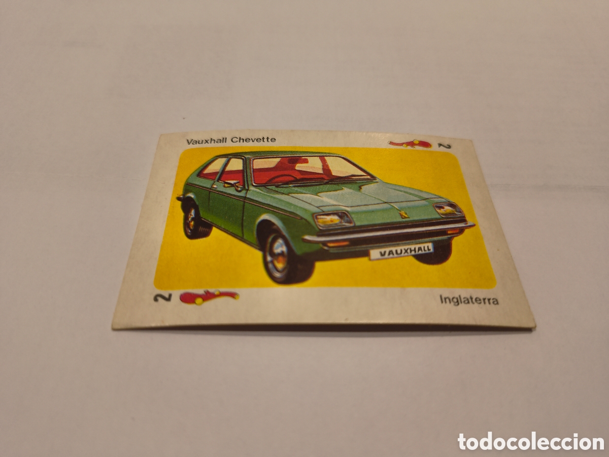 Collectionnisme Cartes &agrave; collectionner anciennes: TELE MOTOR EDICIONES ESTE VAUXHALL CHEVETTE , DOS DE BASTOS