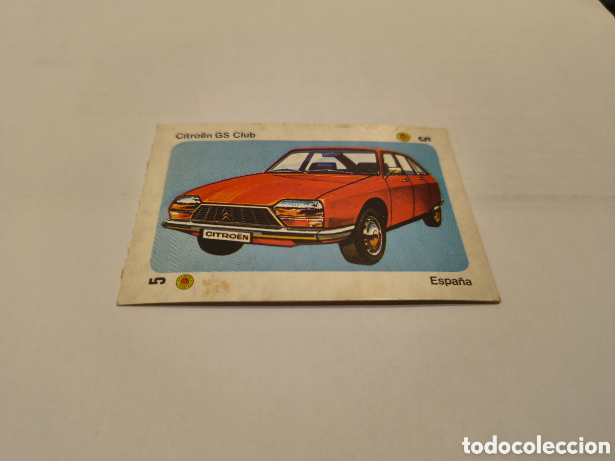 Collectionnisme Cartes &agrave; collectionner anciennes: TELE MOTOR EDICIONES ESTE CITROEN GS CLUB, CINCO DE OROS