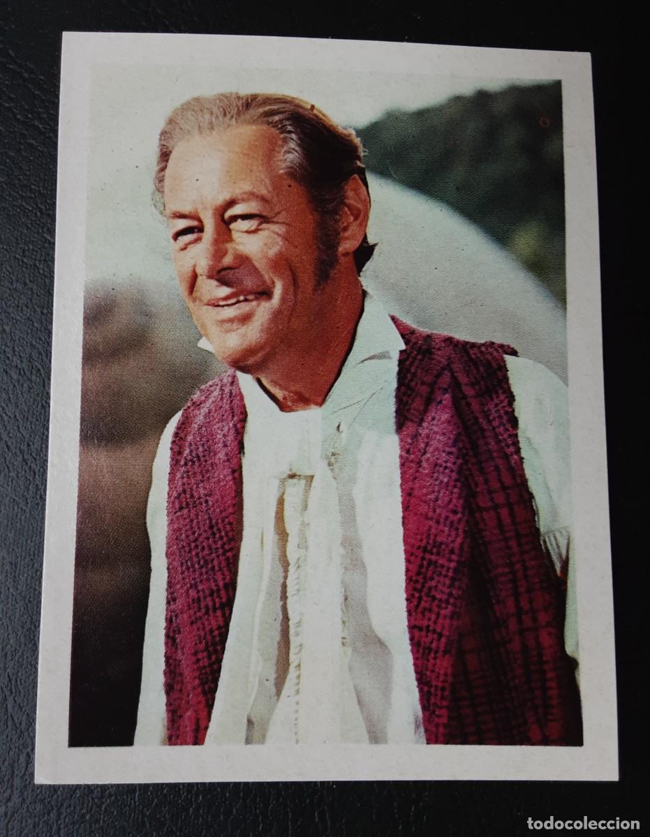 Coleccionismo Cromos antiguos: CROMO DE REX HARRISON DE LA COLECCI&Oacute;N ARTISTAS, EDITORIAL BRUGUERA 1972.