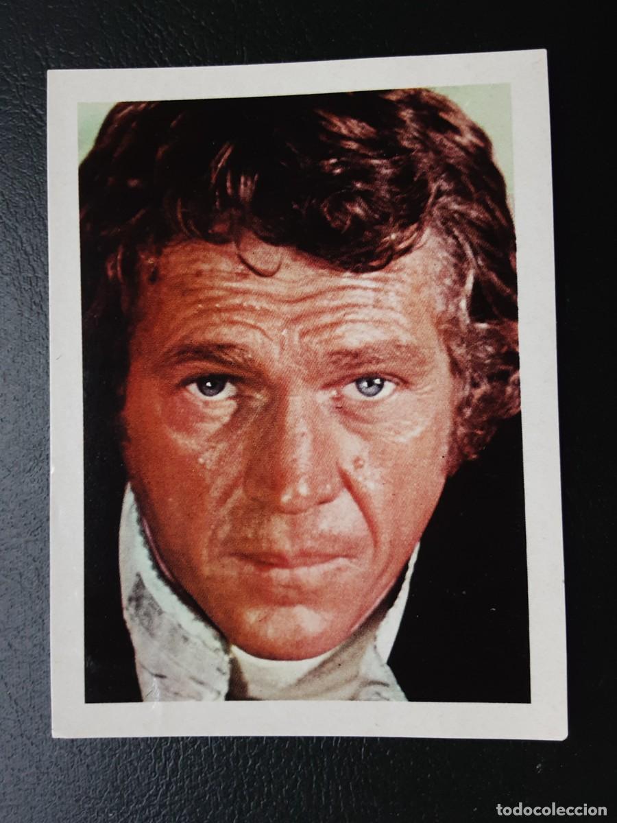 Coleccionismo Cromos antiguos: CROMO DE STEVE McQUEEN DE LA COLECCI&Oacute;N ARTISTAS, EDITORIAL BRUGUERA 1972.