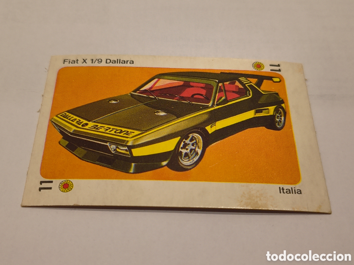 Coleccionismo Cromos antiguos: TELE MOTOR EDICIONES ESTE FIAT X 1/9 DALLARA, ONCE DE OROS