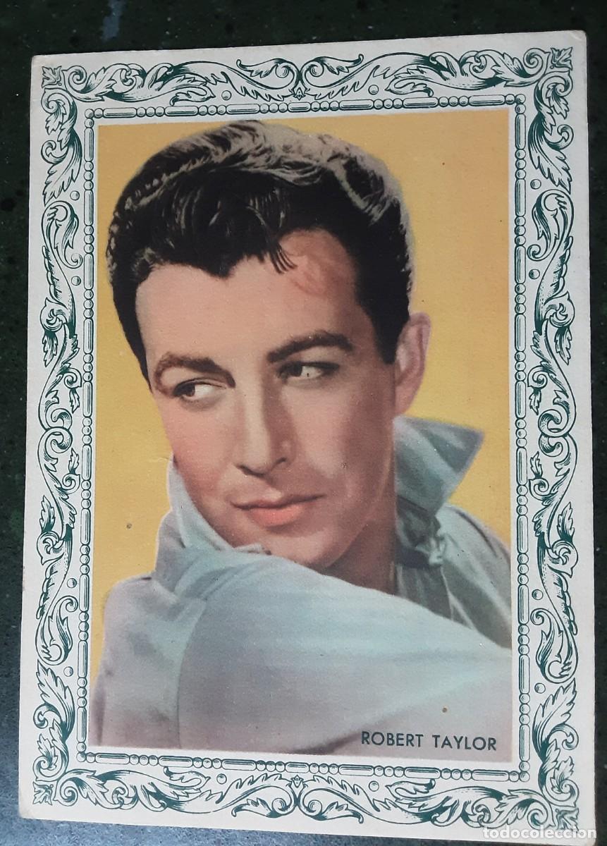 Coleccionismo Cromos antiguos: CROMO POSTAL DE ROBERT TAYLOR, CON PUBLICIDAD DE CREMA CAFFARENA.