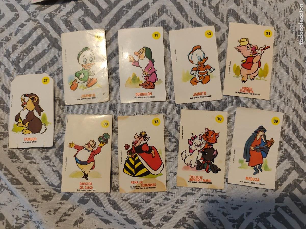 Coleccionismo Cromos antiguos: Lote 9 plasticromos Bimbo de Mickey y sus amigos