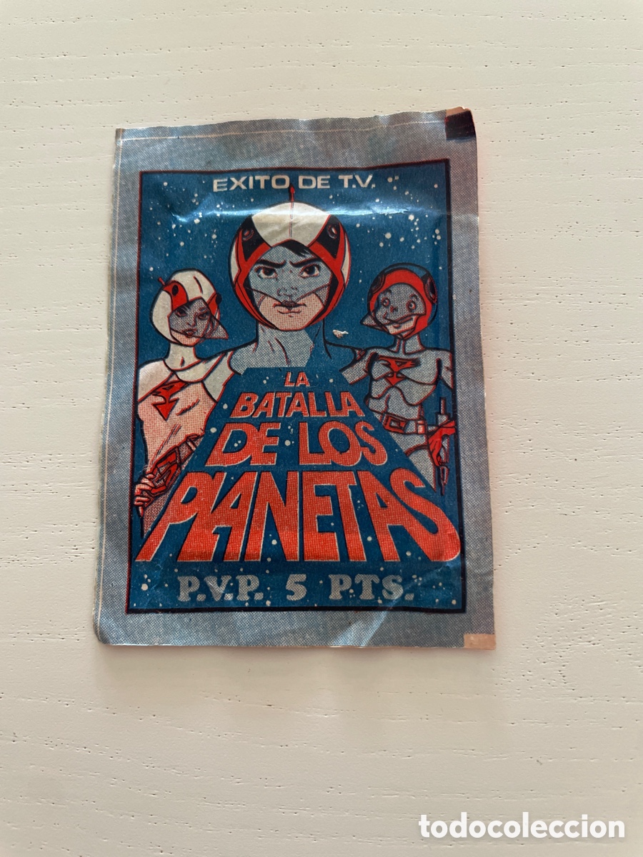 Collezionismo Figurine antiche: Sobre de cromos sin abrir LA BATALLA DE LOS PLANETAS