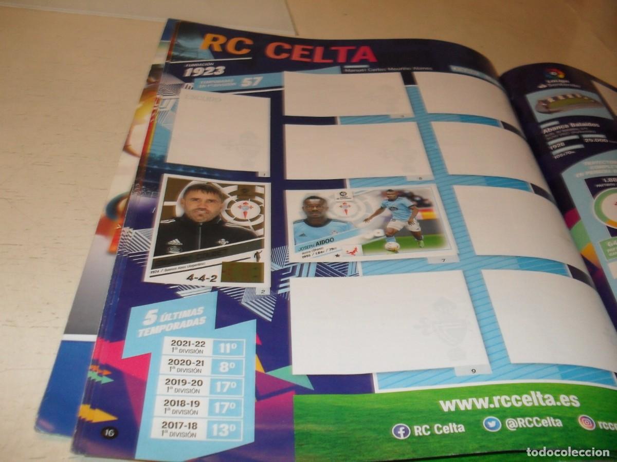 Colecionismo Cromos antigos: LAMINA,CON 4 CROMOS(LEASE)N&ordm; 15-16,COLECCION OFICIAL CROMOS,LIGA 2022-2023.PANINIA