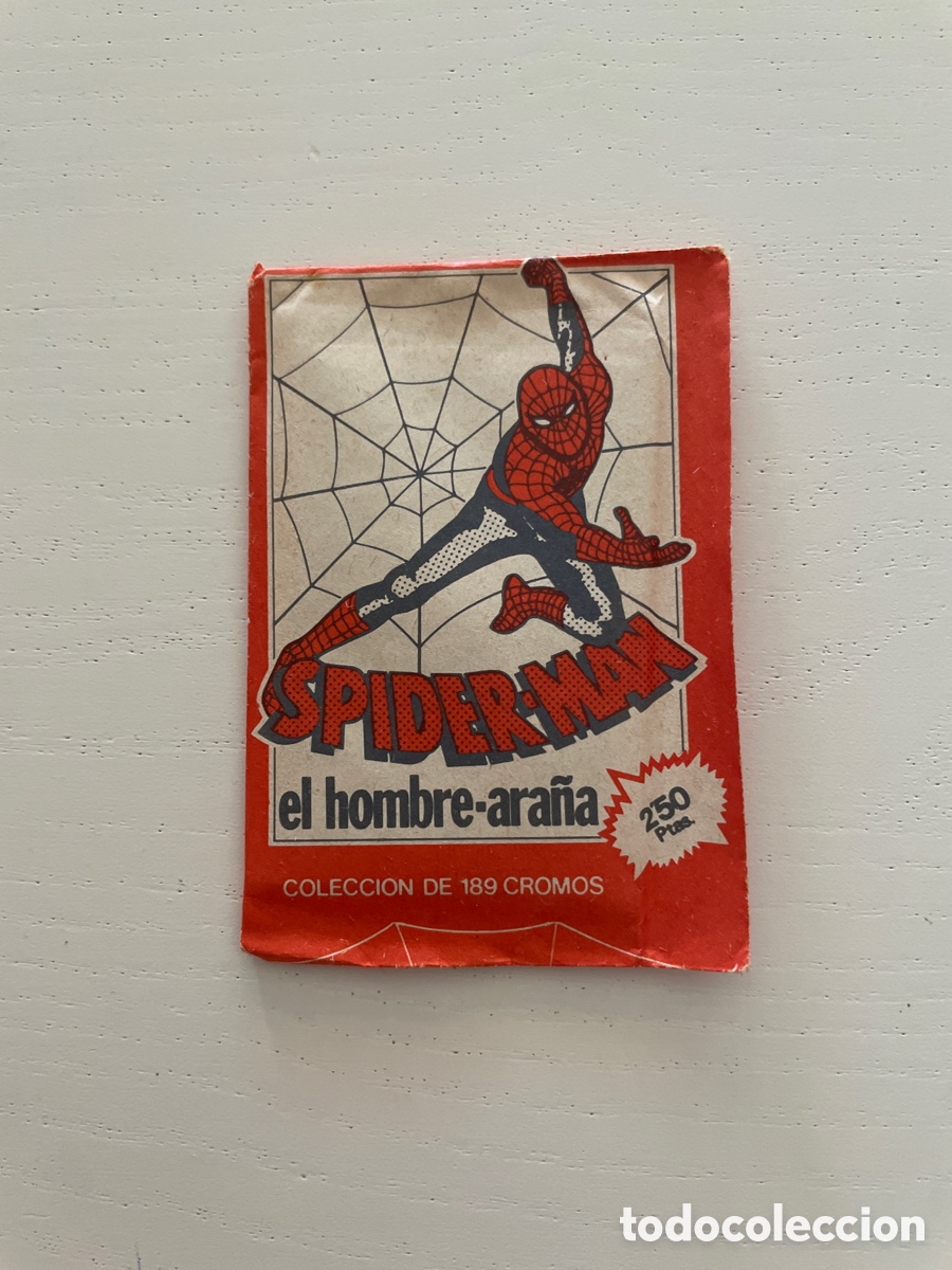 Coleccionismo Cromos antiguos: Sobre de cromos sin abrir SPIDER-MAN Pacosa Dos