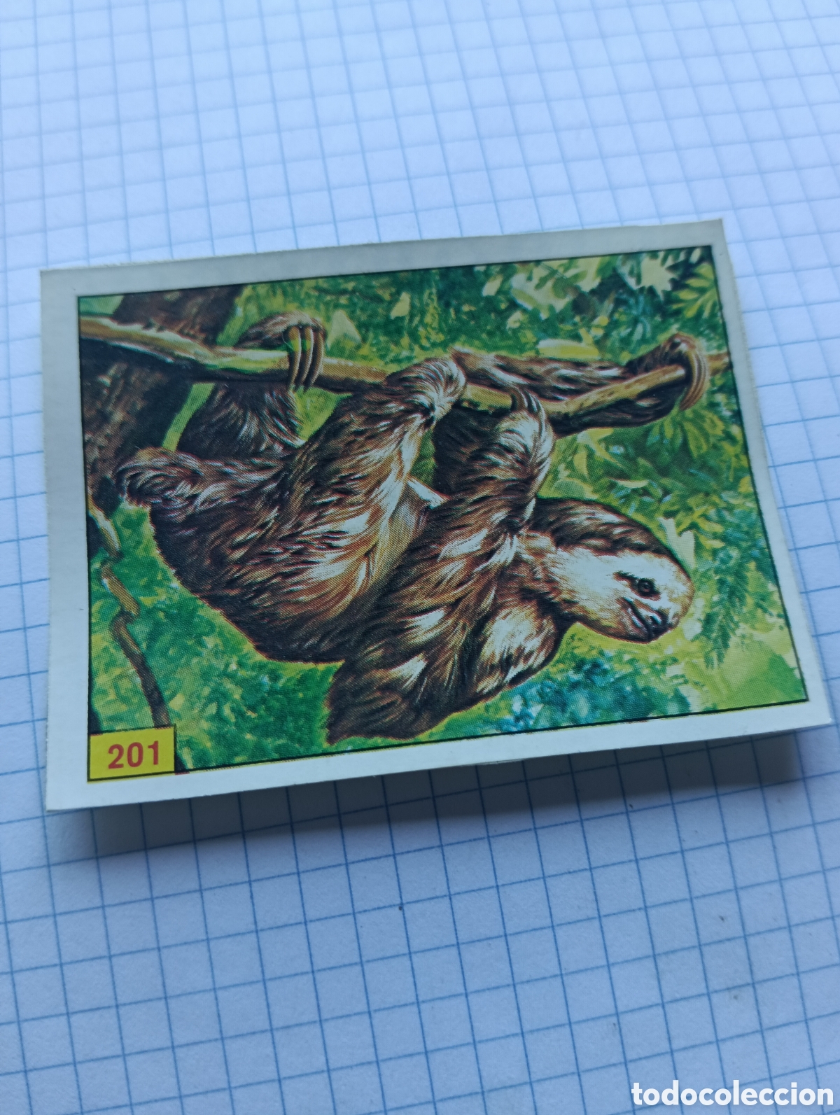 Collectable Antique Stickers: Cromo 201 Mam&iacute;feros 1984 Panini Recuperado