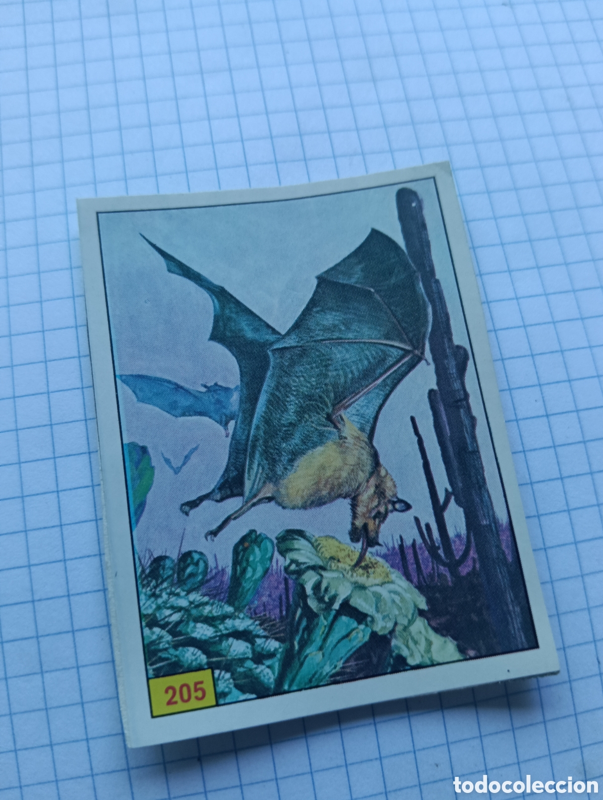 Collectable Antique Stickers: Cromo 205 Mam&iacute;feros 1984 Panini Recuperado