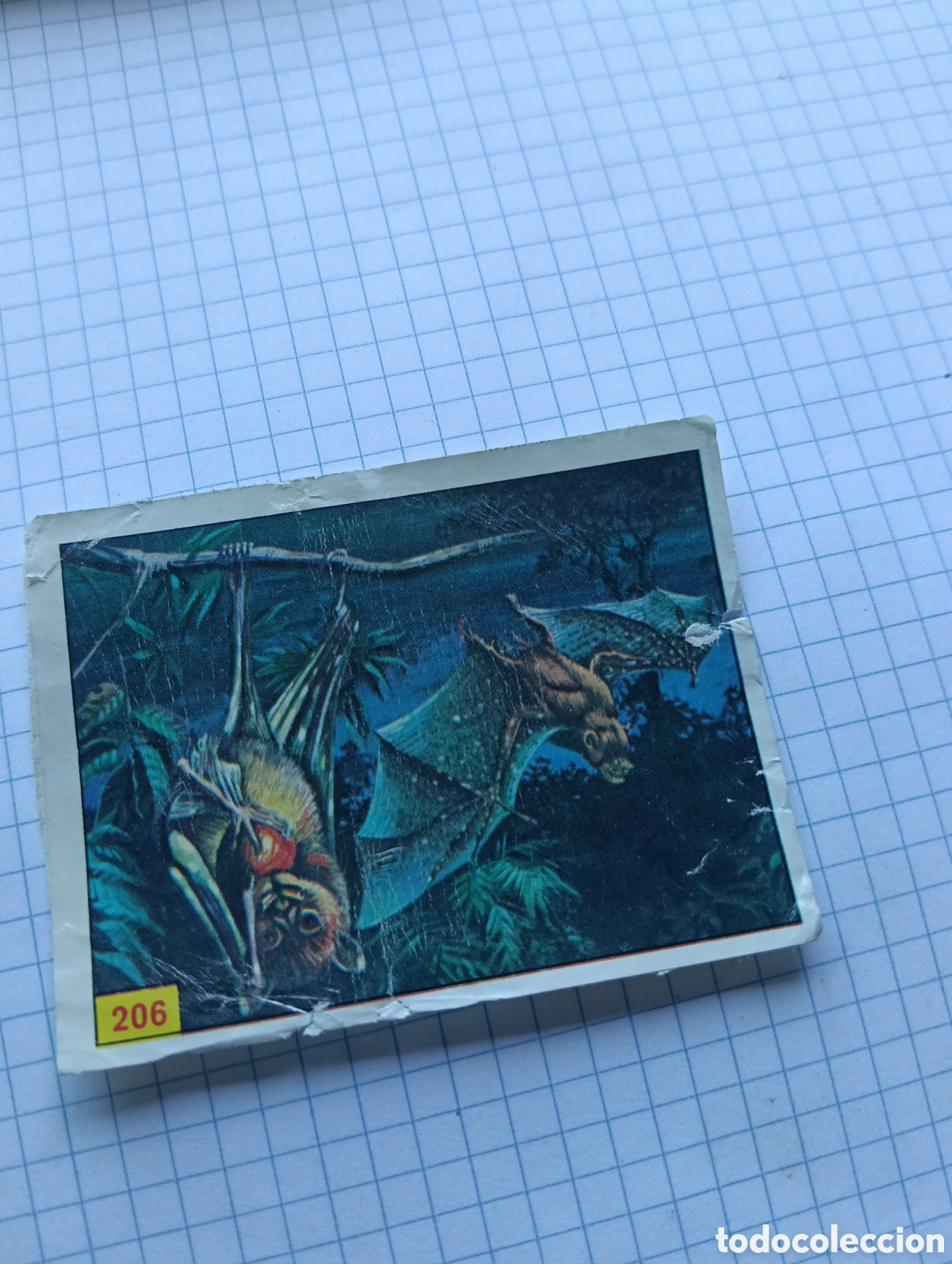 Collectable Antique Stickers: Cromo 206 Mam&iacute;feros 1984 Panini Recuperado
