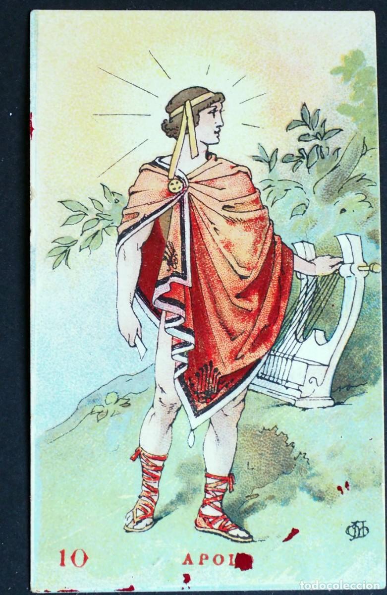 Coleccionismo Cromos antiguos: ANTIGUO CROMO MITOLOGIA N&ordm; 10 APOLO . CHOCOLATE AMATLLER. BARCELONA