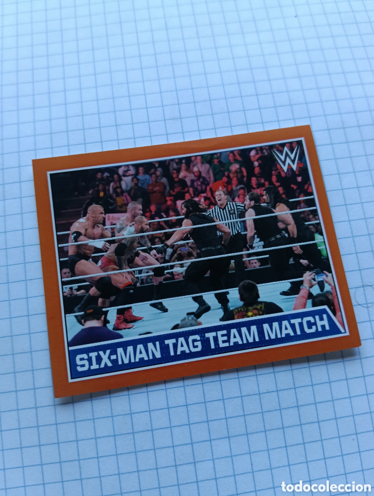 Sammeln alte Sammelbilder: Cromo 110 Topps 2015 Presing catch WWE