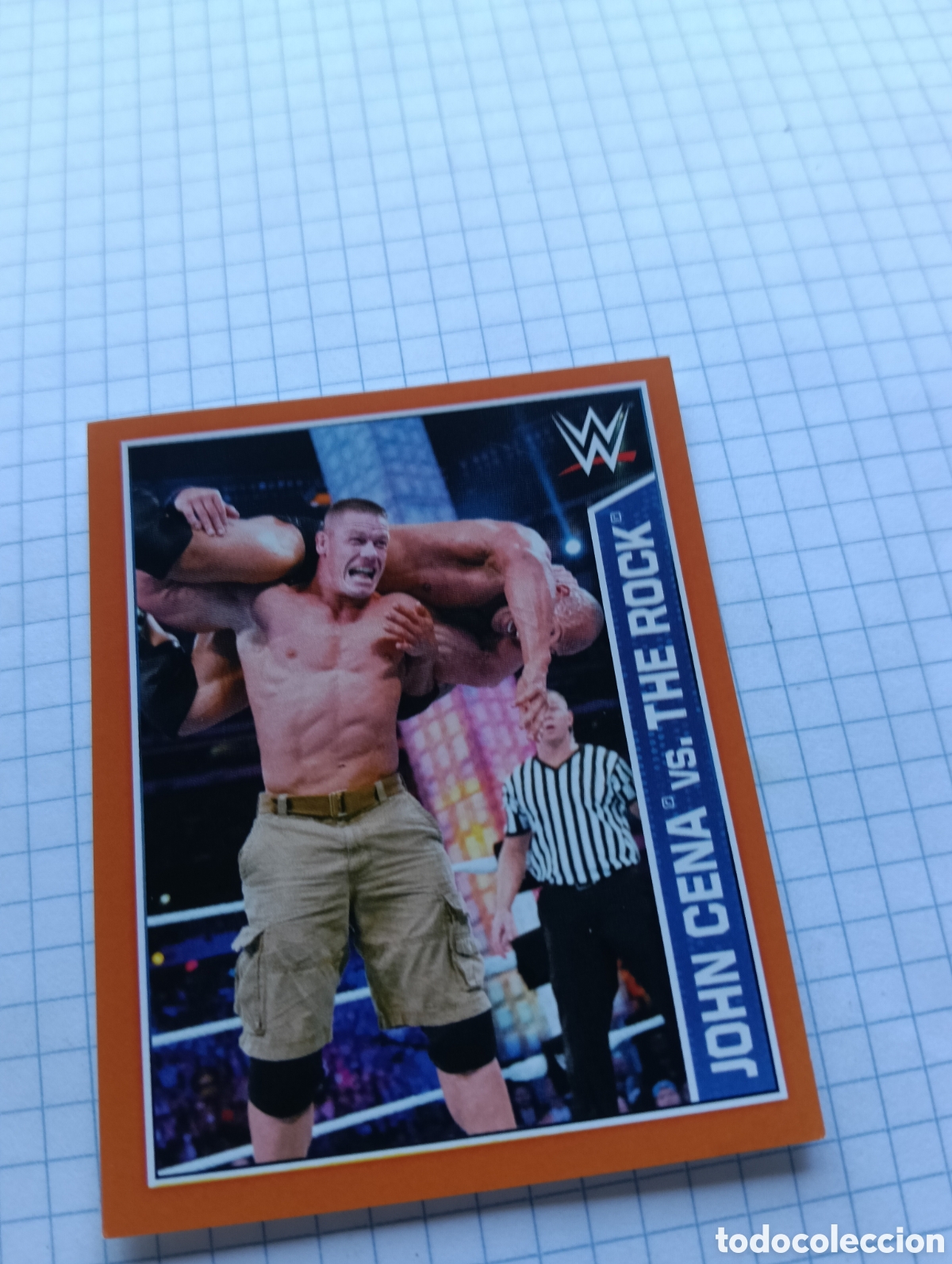Sammeln alte Sammelbilder: Cromo 108 Topps 2015 Presing catch WWE