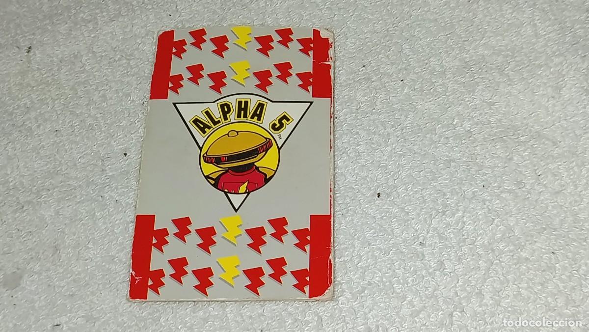 Coleccionismo Cromos antiguos: ANTIGUO CROMO TARJETA DOBLE DE LOS POWER RANGERS - ALPHA 5 - PROMOCION CUETARA A&Ntilde;O 1995