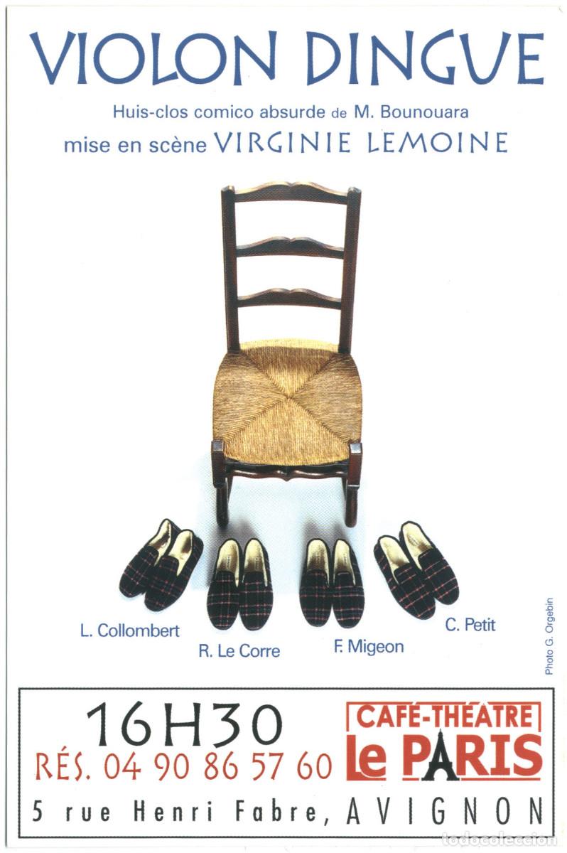 Sammeln alte Sammelbilder: Caf&eacute; Th&eacute;&acirc;tre Le Paris (Avignon). Violon dingue, de M. Bounouara; dir. Virginie Lemoine