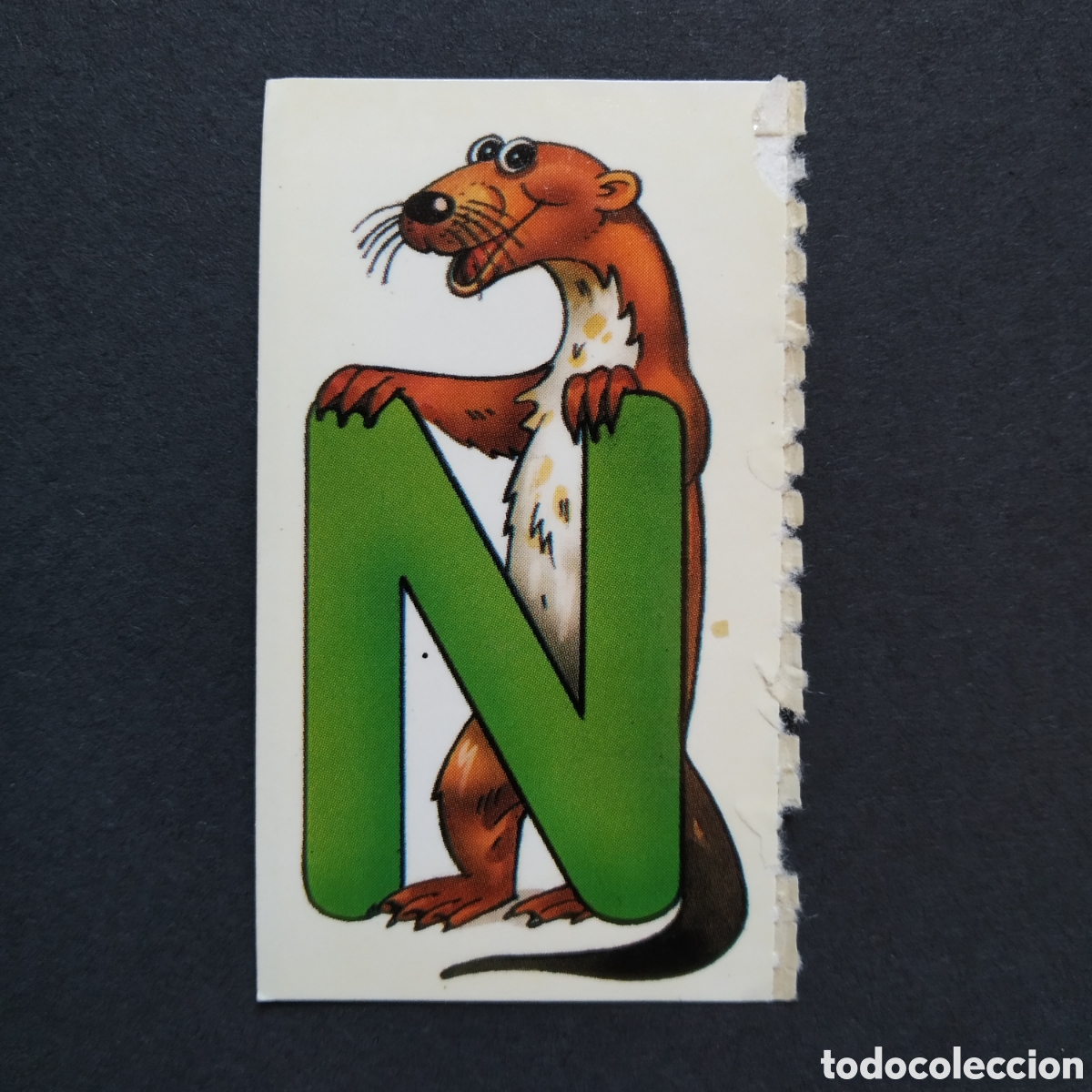 Collectionnisme Cartes &agrave; collectionner anciennes: CROMO - N DE NUTRIA - ANIMALETRAS, FAUNA EN PELIGRO - A&Ntilde;O 1995 - BOLLYCAO