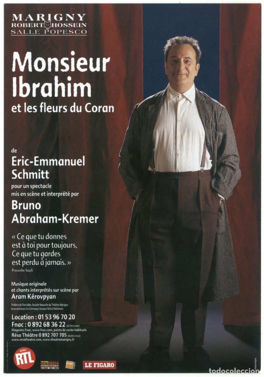 Colecionismo Cromos antigos: Marigny (Paris). Monsieur Ibrahim et les fleurs du Coran, de Eric-Enmanuel Schmitt; dir. Bruno Abrah