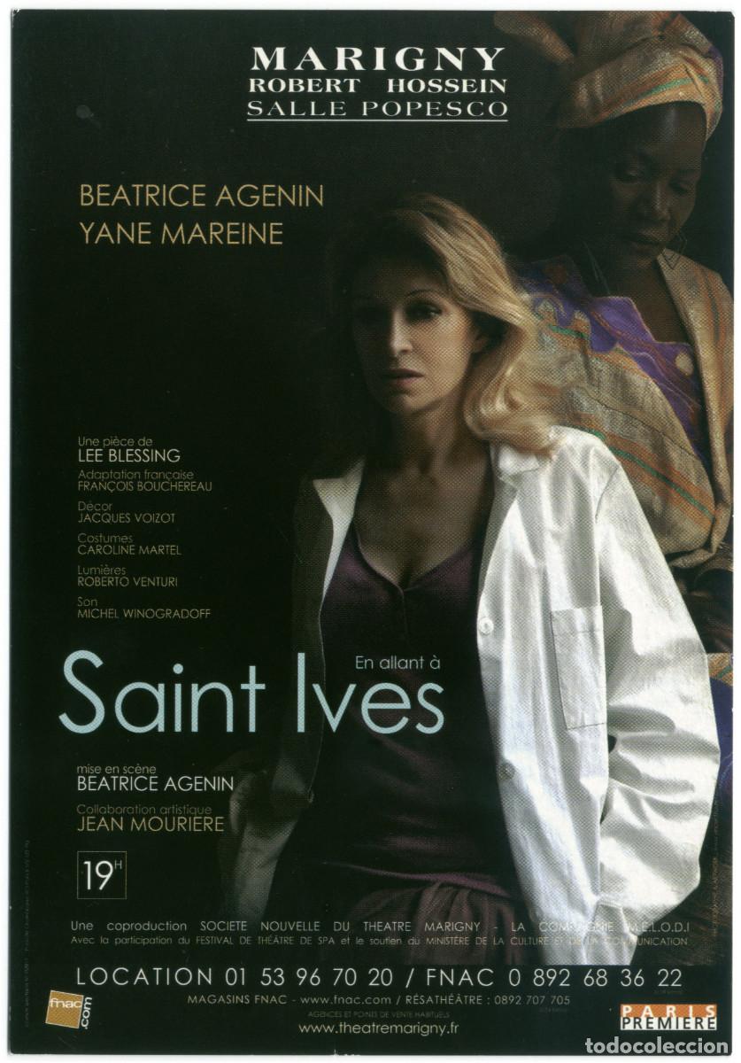 Colecionismo Cromos antigos: Marigny (Paris. 2006). En allant &agrave; Saint Ives, de Lee Blessing; dir. Beatrice Agenin