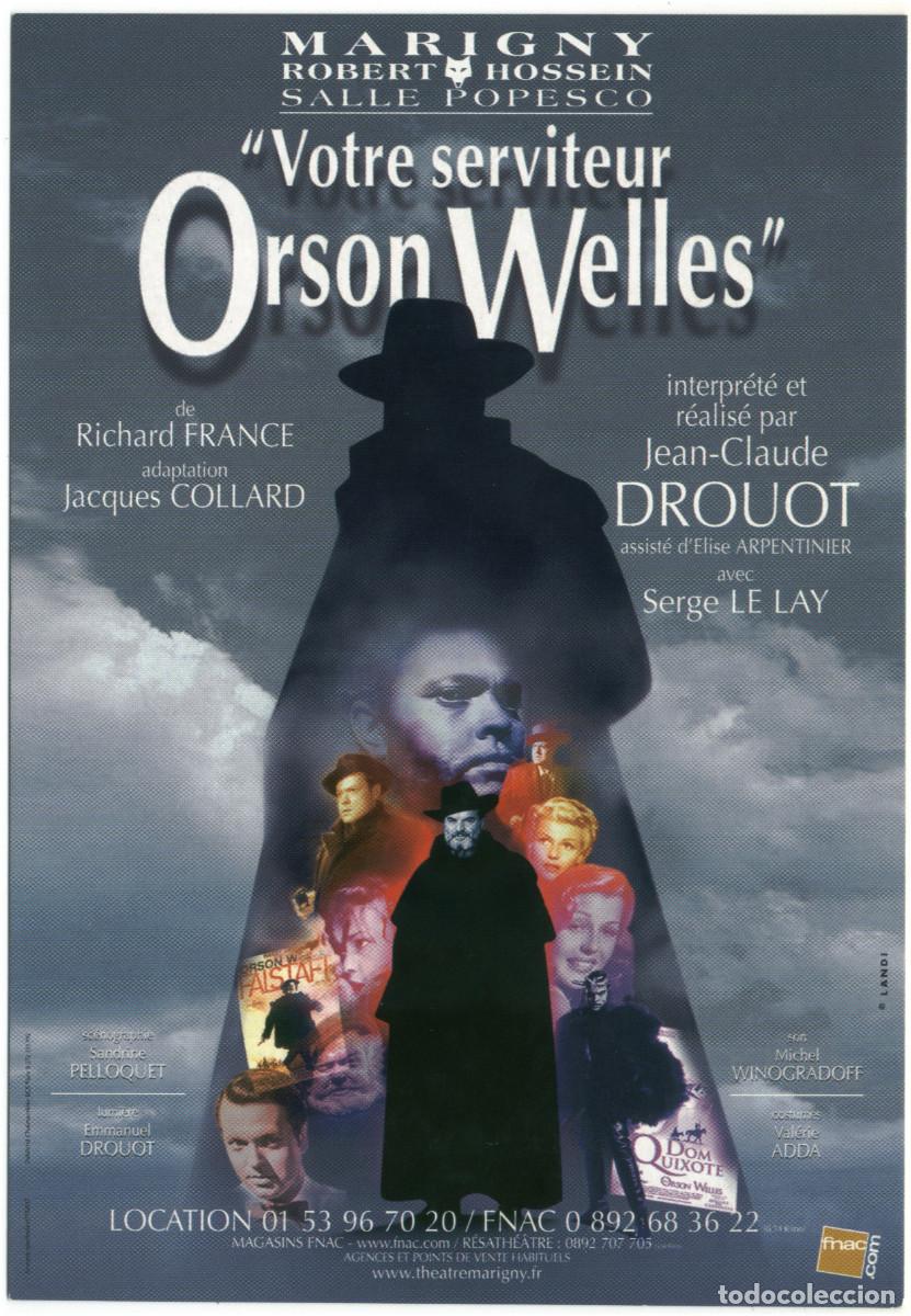 Collectable Antique Stickers: Marigny (Paris. 2006). Votre serviteur Orson Welles, de Richard France; dir. Jean-CLaude Drouot