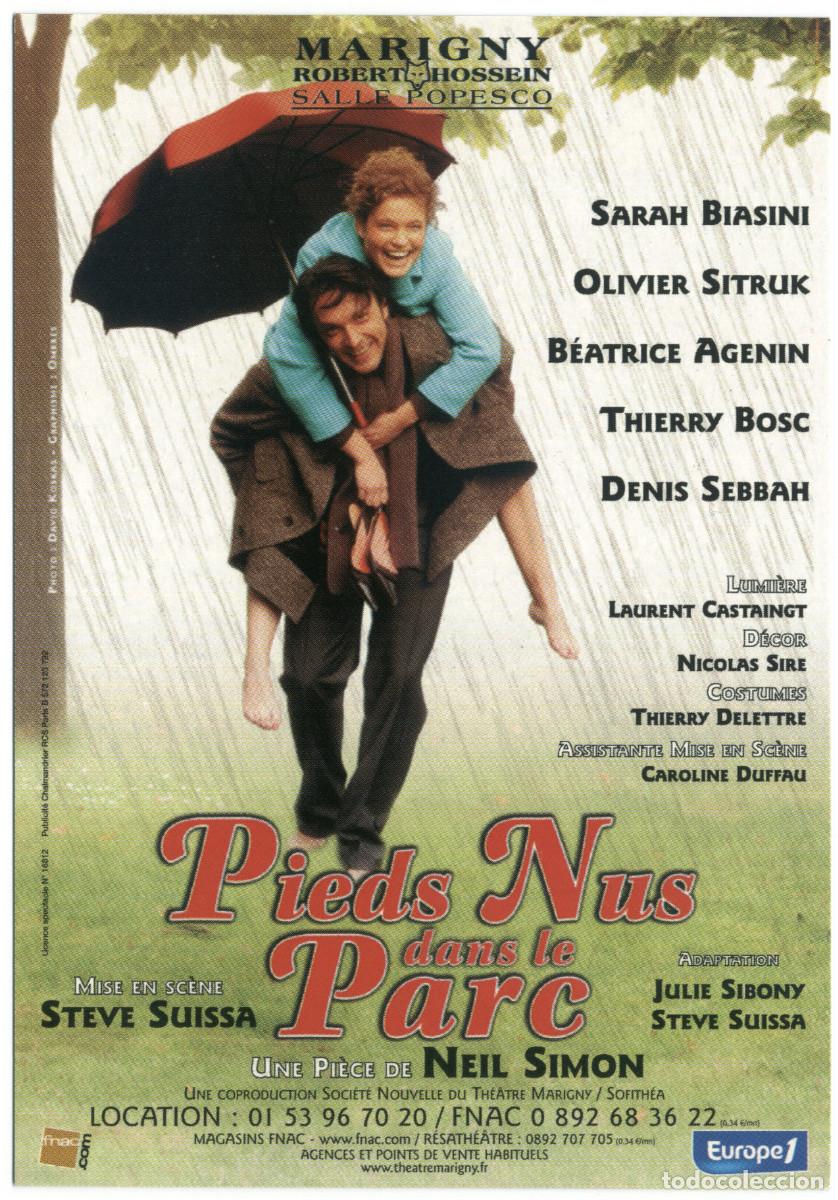 Coleccionismo Cromos antiguos: Marigny (Paris). Pieds nus dans le parc, de Neil Sion; dir. Steve Suissa
