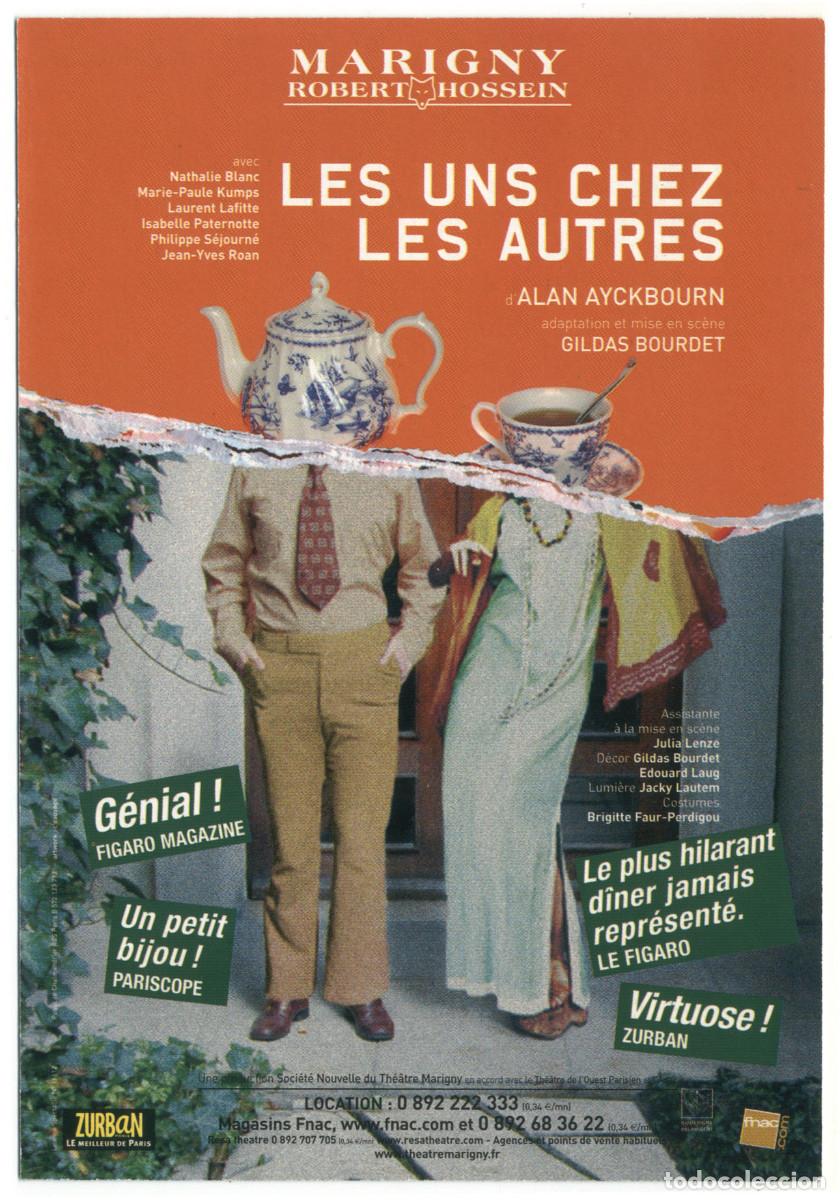 Coleccionismo Cromos antiguos: Marigny (Paris). Les uns chez les autres, de Alan Ayckourn; dir. Gildas Bourdet