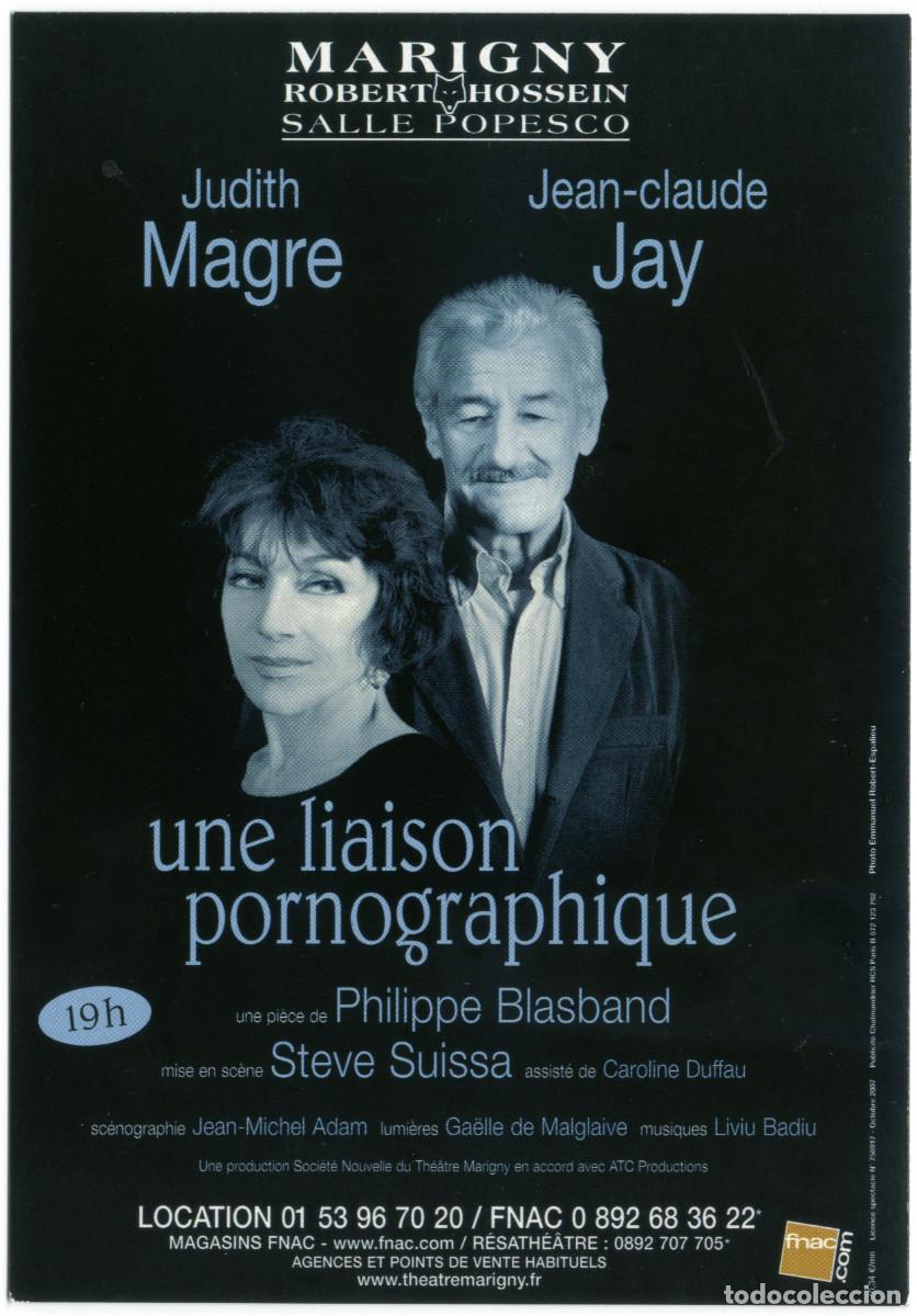 Coleccionismo Cromos antiguos: Marigny (Paris. 2007). Une liason pronographique, de Philippe Blasband; dir. Steve Suissa