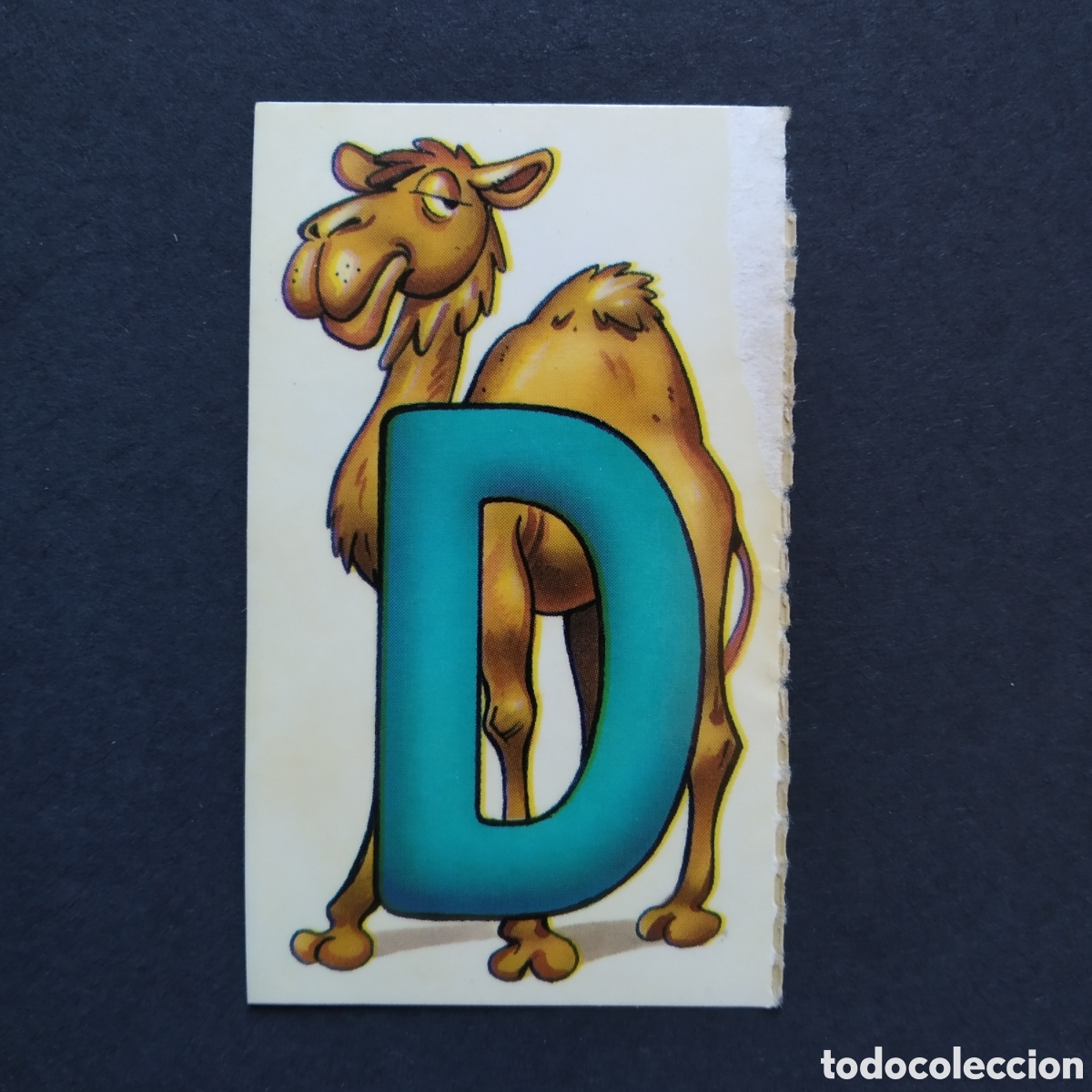 Coleccionismo Cromos antiguos: CROMO - D DE DROMEDARIO - ANIMALETRAS, FAUNA EN PELIGRO - A&Ntilde;O 1995 - BOLLYCAO