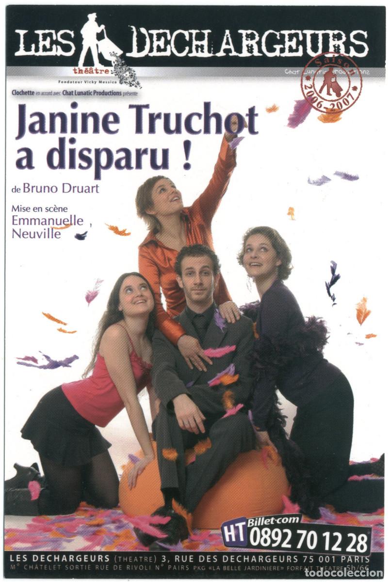 Coleccionismo Cromos antiguos: Les Dechargeurs (Paris. 2007). Janine Truchot a disparu, de Bruno Druart, dir. Emmanuelle Neuville