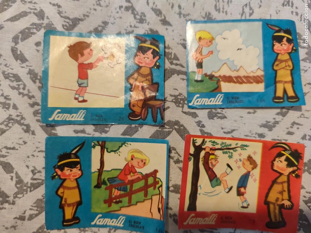 Coleccionismo Cromos antiguos: Lote 4 cromos Samalli educador