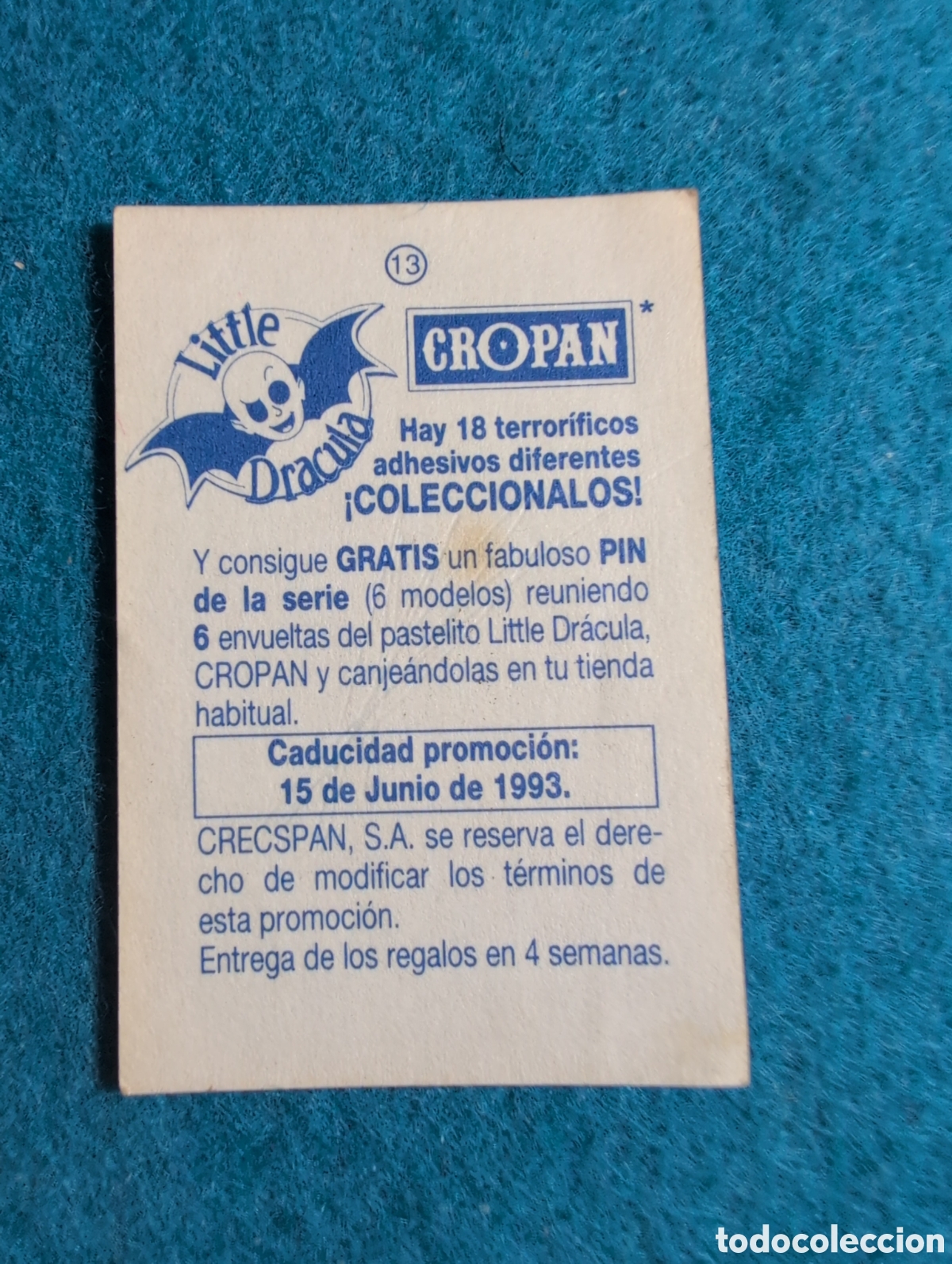 Coleccionismo cromos antiguos: Cromo cropan lite Dr&aacute;cula terror&iacute;ficos - Foto 2