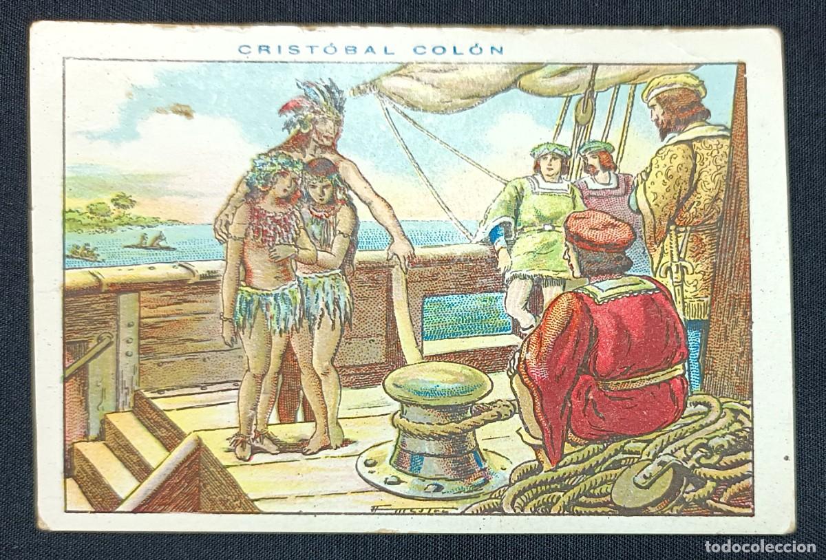 Coleccionismo cromos antiguos: CROMO CRIST&Oacute;BAL COL&Oacute;N N&ordm; 116.CHOCOLATES JUNCOSA - Foto 1