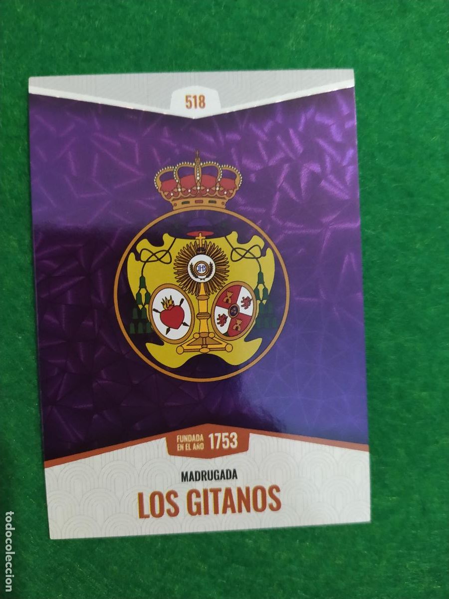 Collectable Antique Stickers: Holy cards Sevilla semana santa 2026 LA MADRUGA N&ordm; 518 LOS GITANOS